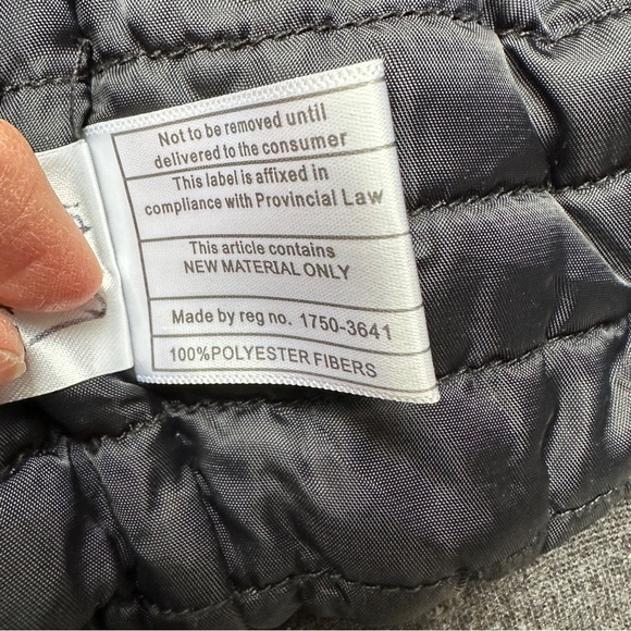 RVCA S Grey Quilted Jacket - Picture 4 of 9